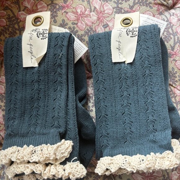 Free People Misty Net Pointelle Tall NWT - Picture 3 of 3